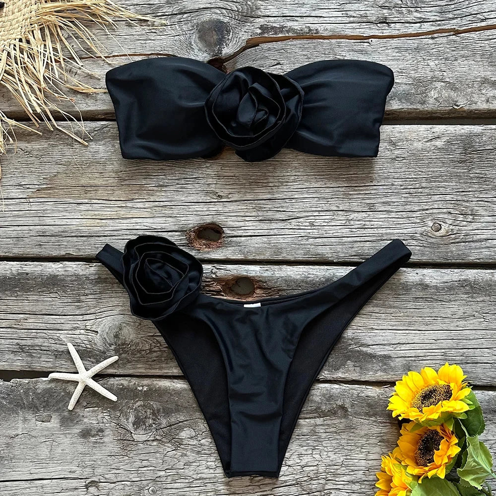 Elegant Floral 2 Piece Bikini