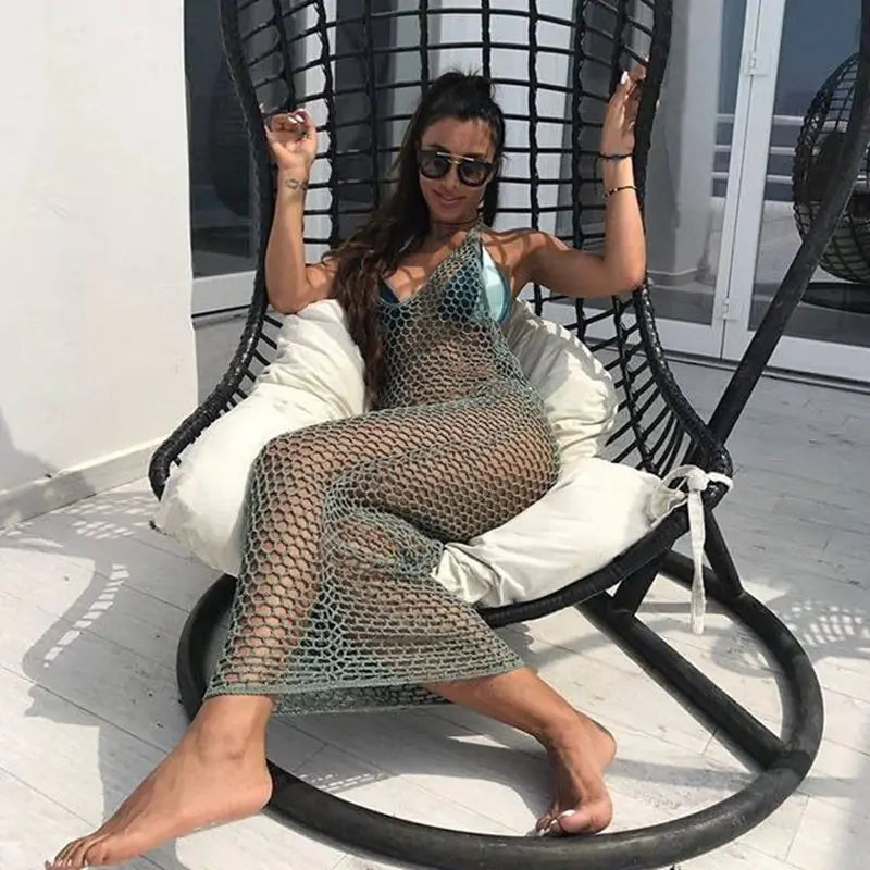 Crochet Beach Cover Up Dress